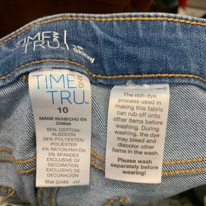 Distressed Blue Jean Shorts